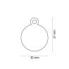 Médaille ronde personnalisable chien et chat | Ani Amis