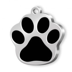 Médaille empreinte de patte personnalisable pour chien et chat