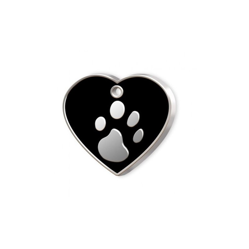 Médaille cœur patte personnalisable pour chien et chat | Ani Amis